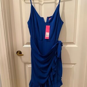 Lilly Pulitzer Royal Blue Asymmetrical Dress